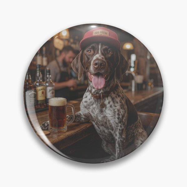 Item preview, German Shorthaired Pointer Bar Dog Beer Lover Funny Pub designed and sold by raedattia.