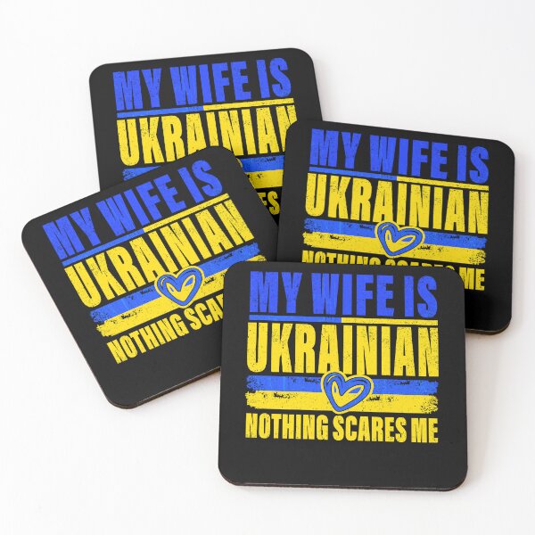 Item preview, My Wife is Ukrainian Nothing Scares Me Ukraina Proud Flag designed and sold by watanabeee.