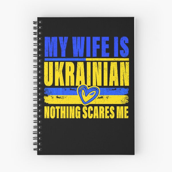 Item preview, My Wife is Ukrainian Nothing Scares Me Ukraina Proud Flag designed and sold by watanabeee.