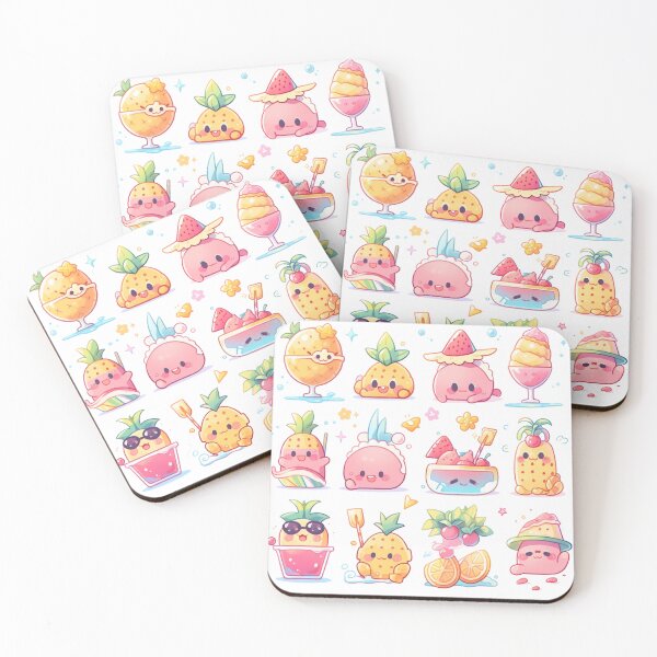 Item preview, Summer Faces in Kawaii World designed and sold by daila70.