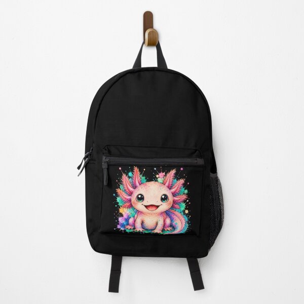 Item preview, Kawaii Axolotl Watercolor Art – Cute Colorful Amphibian Illustration designed and sold by ColorSplash123.