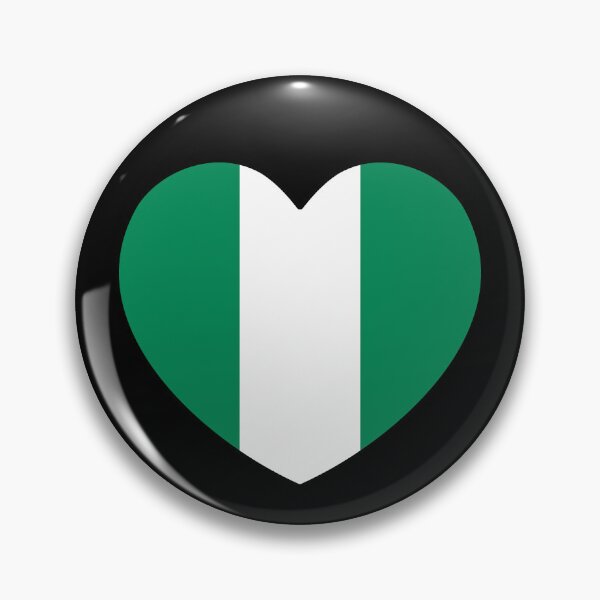 Item preview, Nigeria Flag Heart NG designed and sold by shitpostee.