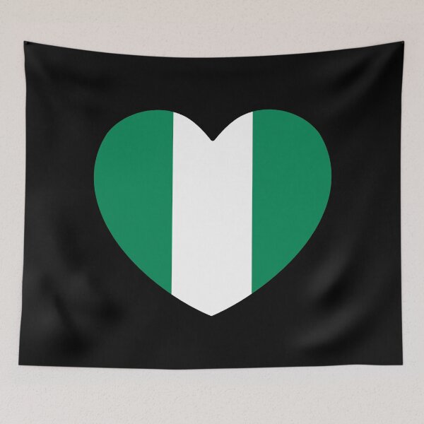 Item preview, Nigeria Flag Heart NG designed and sold by shitpostee.