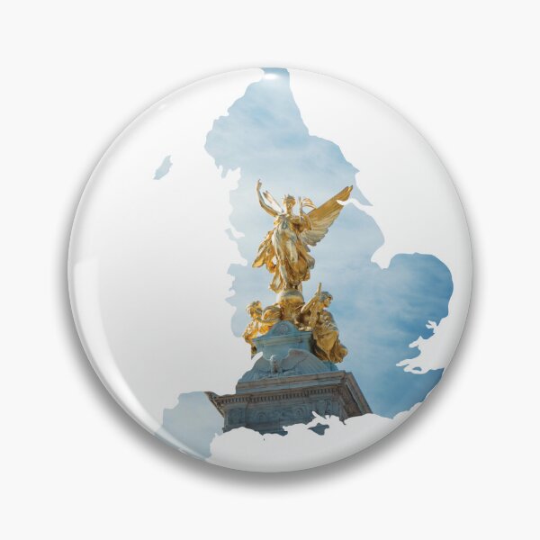 Item preview, England Map Victoria Memorial Queen Victoria Statue Buckingham Palace Silhouette designed and sold by Maroan93.