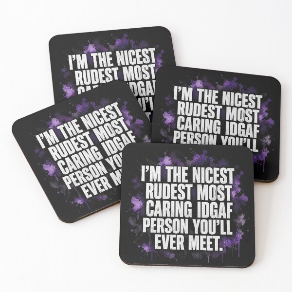 Item preview, I'm The Nicest Rudest Most Caring IDGAF Person designed and sold by Reverielook.