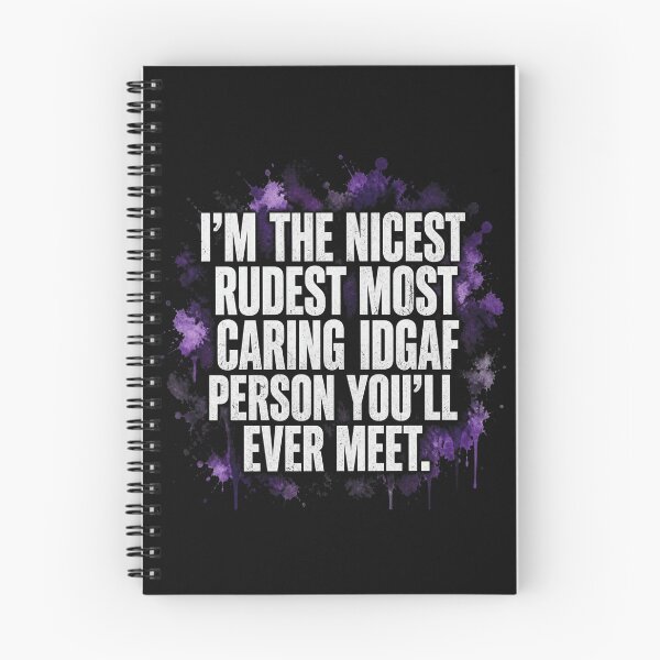 Item preview, I'm The Nicest Rudest Most Caring IDGAF Person designed and sold by Reverielook.