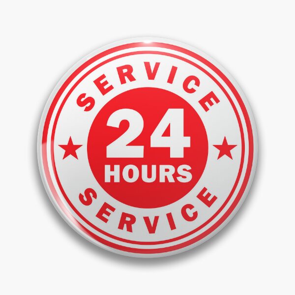 Item preview, 24/7 Service Circle Icon Symbol designed and sold by VectorForge Studio.
