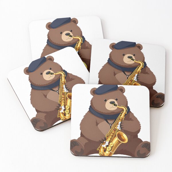 Item preview, Bear Saxophonist designed and sold by pumsquare.