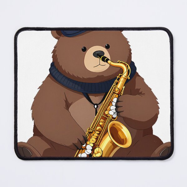 Item preview, Bear Saxophonist designed and sold by pumsquare.