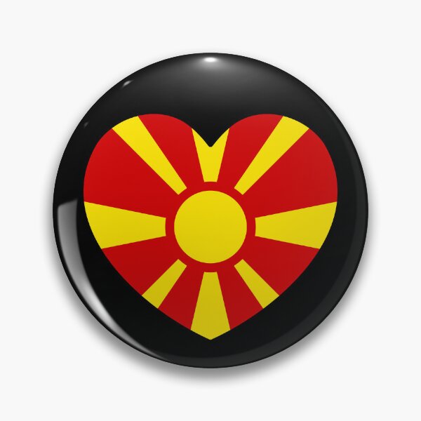 Item preview, North Macedonia Flag Heart MK designed and sold by shitpostee.