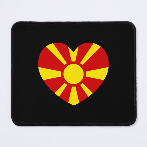 Item preview, North Macedonia Flag Heart MK designed and sold by shitpostee.