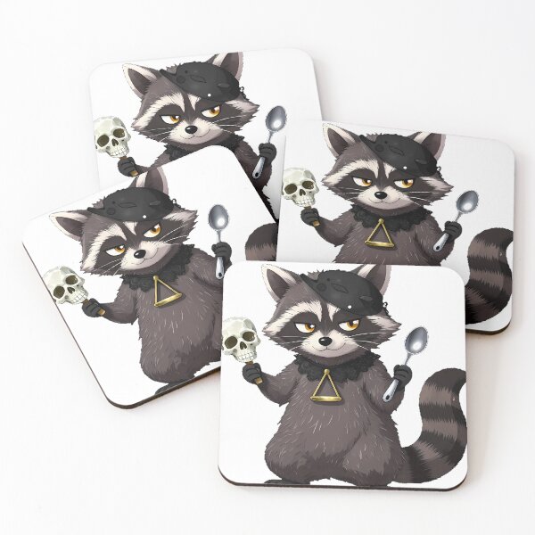 Item preview, Gothic Libra Thieving Raccoon designed and sold by IllumeInk.