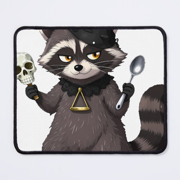 Item preview, Gothic Libra Thieving Raccoon designed and sold by IllumeInk.