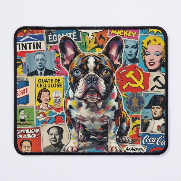Item preview, French Bulldog Pop Culture Collage designed and sold by cipoprimo.