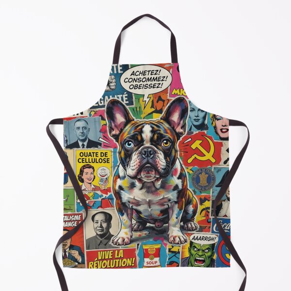 Item preview, French Bulldog Pop Culture Collage designed and sold by cipoprimo.