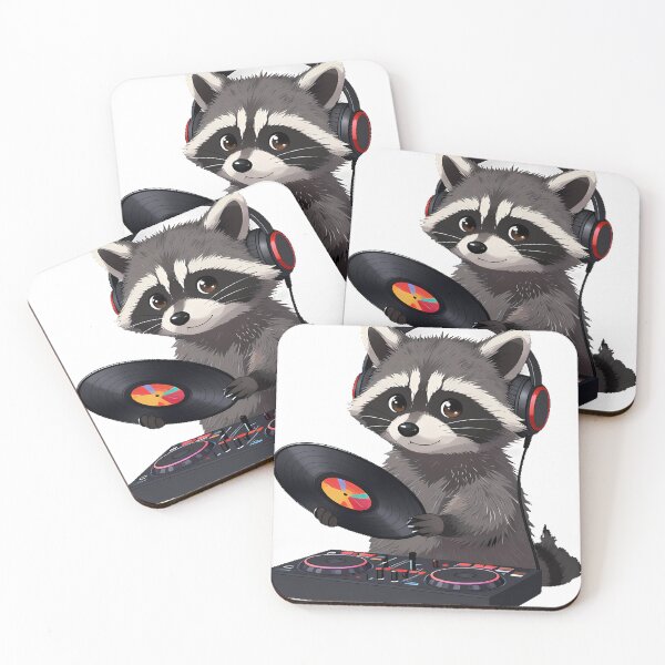 Item preview, Raccoon DJ designed and sold by pumsquare.