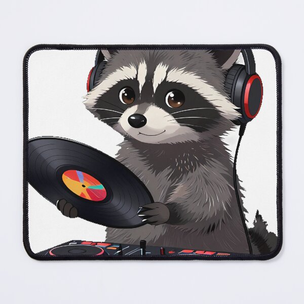 Item preview, Raccoon DJ designed and sold by pumsquare.