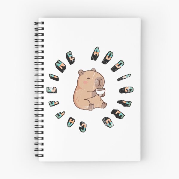 Item preview, Cute Coffee Lover - Capybara Caffeine Addicted Funny Animal Design designed and sold by Kerosene Design.