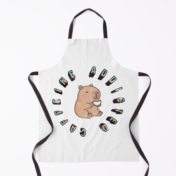 Item preview, Cute Coffee Lover - Capybara Caffeine Addicted Funny Animal Design designed and sold by Kerosene Design.