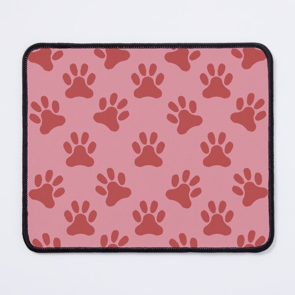 Item preview, Medium Blush Pink Rustic Paw Print Pattern Design designed and sold by DColourMuse.