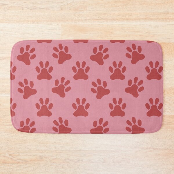 Item preview, Medium  Blush Pink Rustic Paw Print Pattern Design designed and sold by DColourMuse.