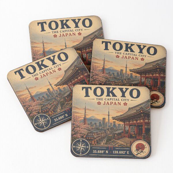 Item preview, Tokyo Vintage Travel Sticker | Japan Retro City designed and sold by naturalsurvival.
