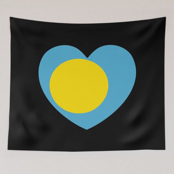 Item preview, Palau Flag Heart PW designed and sold by shitpostee.