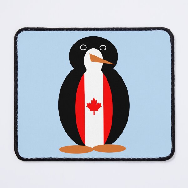 Item preview, Ms. Penguin Wearing Canadian Flag Vest designed and sold by AuntieShoe.