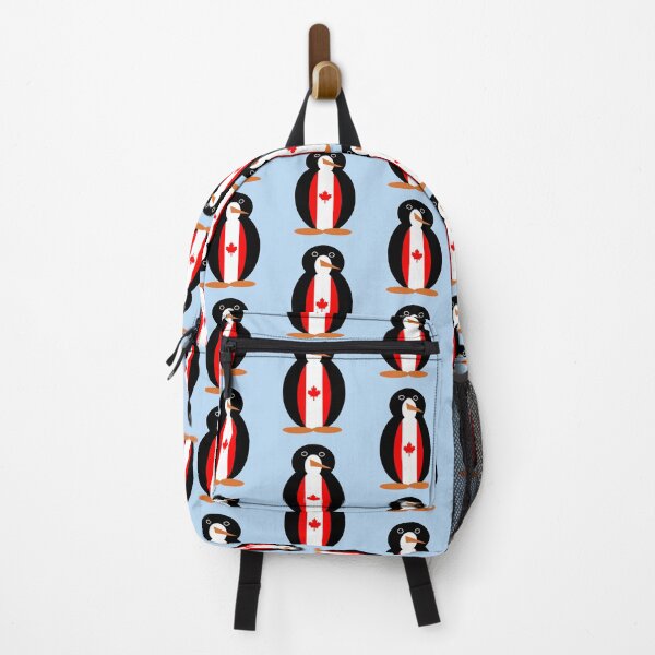 Item preview, Ms. Penguin Wearing Canadian Flag Vest designed and sold by AuntieShoe.