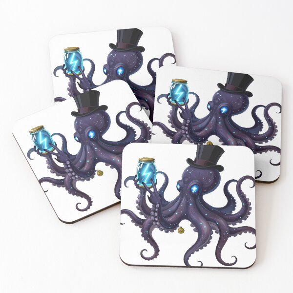 Item preview, Gothic Aquarius Electric Octopus designed and sold by IllumeInk.