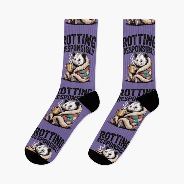 Item preview, Rotting Responsibly Cute Opossum Cozy Coffee Shirt designed and sold by Raw Tigers.