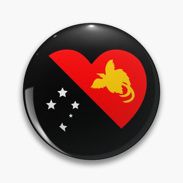 Item preview, Papua New Guinea Flag Heart PG designed and sold by shitpostee.