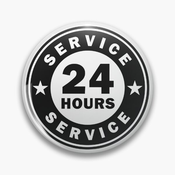 Item preview, 24/7 Service Circle Icon Symbol designed and sold by VectorForge Studio.