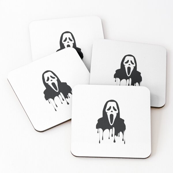 Item preview, Spooky Screaming Ghost Mask Graphic with Dripping Ink Effect designed and sold by ahmaid.