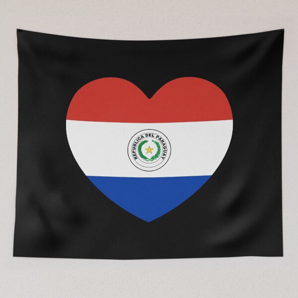 Item preview, Paraguay Flag Heart PY designed and sold by shitpostee.