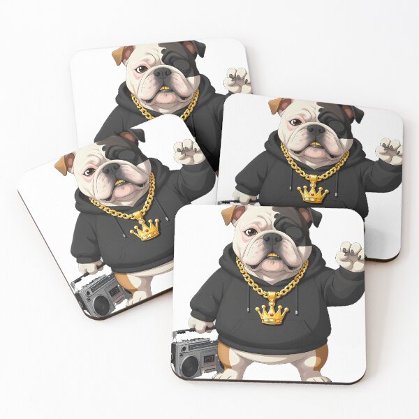 Item preview, Bulldog Hip Hop Rapper designed and sold by pumsquare.