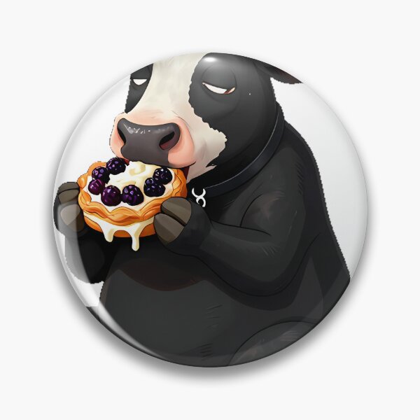 Item preview, Gothic Taurus Snacking Cow designed and sold by IllumeInk.
