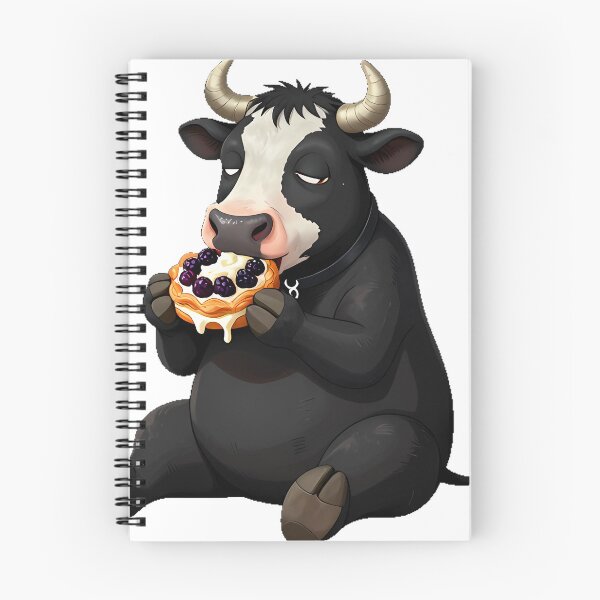 Item preview, Gothic Taurus Snacking Cow designed and sold by IllumeInk.