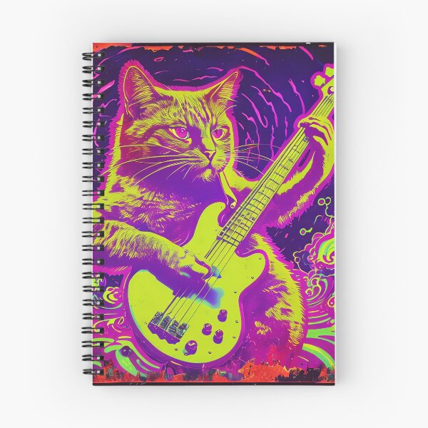 Item preview, Psychedelic Bass Cat designed and sold by ONYX Pixee.