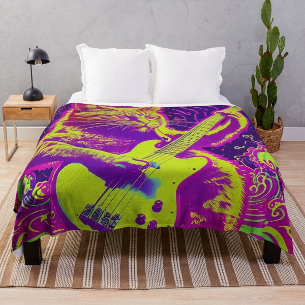 Item preview, Psychedelic Bass Cat designed and sold by ONYX Pixee.