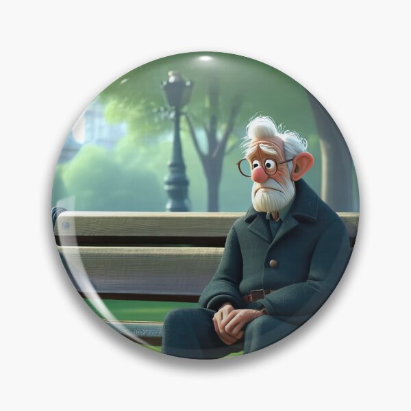 Item preview, Old Fart sat alone on a park bench designed and sold by Colin Bentham.