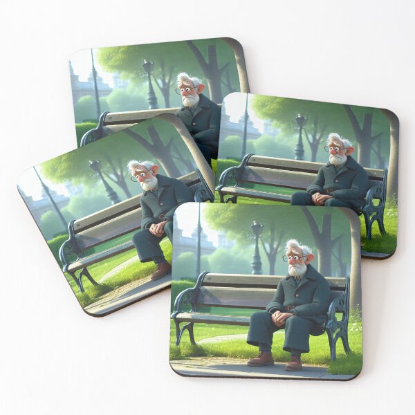 Item preview, Old Fart sat alone on a park bench designed and sold by Colin Bentham.
