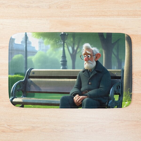 Item preview, Old Fart sat alone on a park bench designed and sold by Colin Bentham.