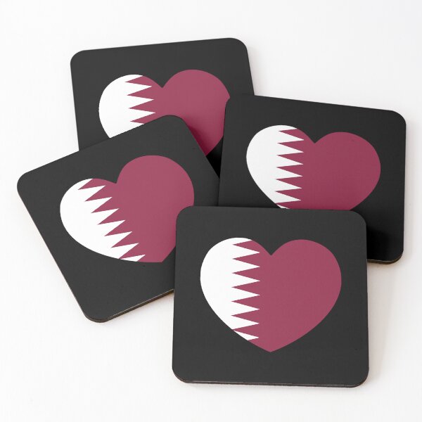 Item preview, Qatar Flag Heart QA designed and sold by shitpostee.