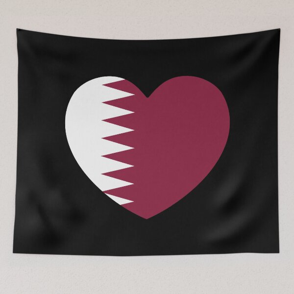 Item preview, Qatar Flag Heart QA designed and sold by shitpostee.