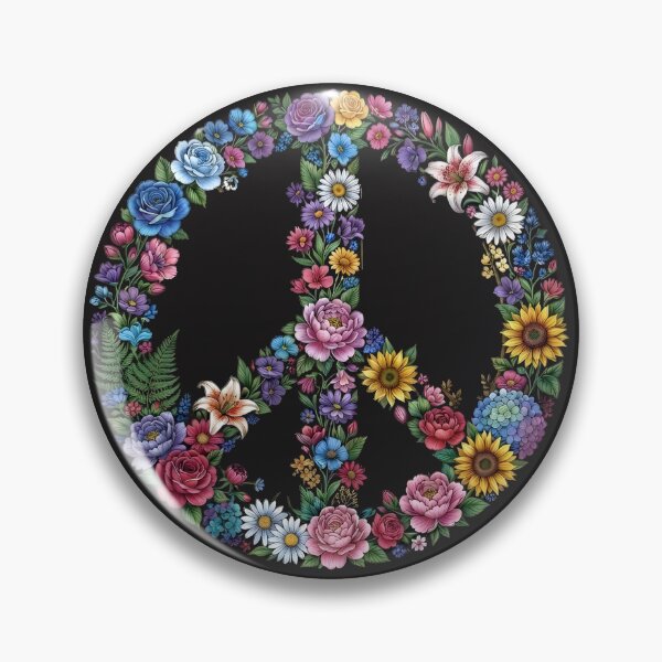 Artikelvorschau, Blumenfriedenszeichen entworfen und verkauft von Mystichaze.