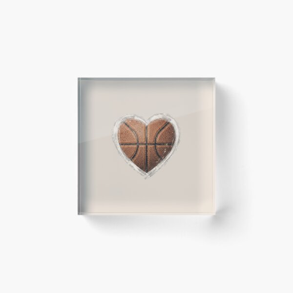Item preview, Vintage Basketball Heart  designed and sold by dudelinart.