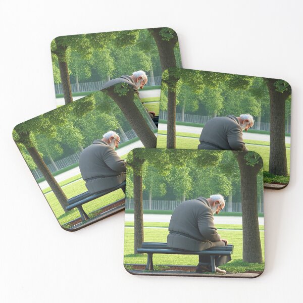 Item preview, Old Fart sat alone on a park bench designed and sold by Colin Bentham.