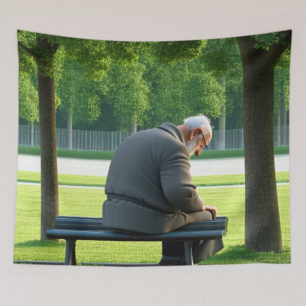 Item preview, Old Fart sat alone on a park bench designed and sold by Colin Bentham.