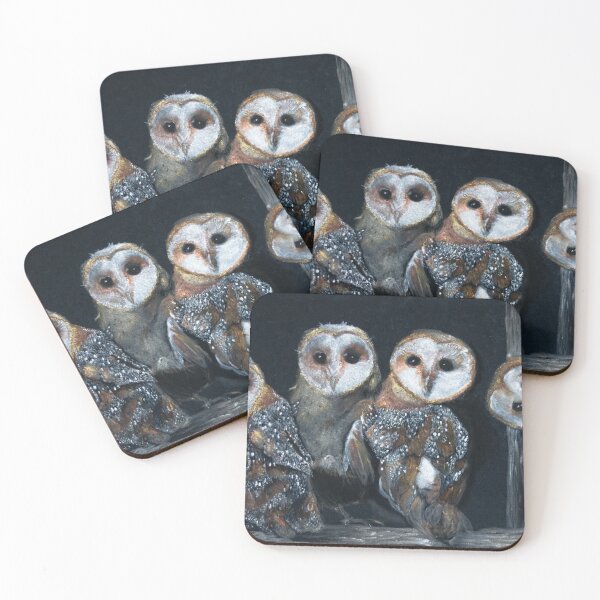 Item preview, Barn Owl Quartet designed and sold by Kunst-Grafik .